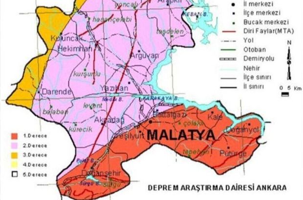 Naci Görür'den Malatya açıklaması! İşte Malatya fay haritası