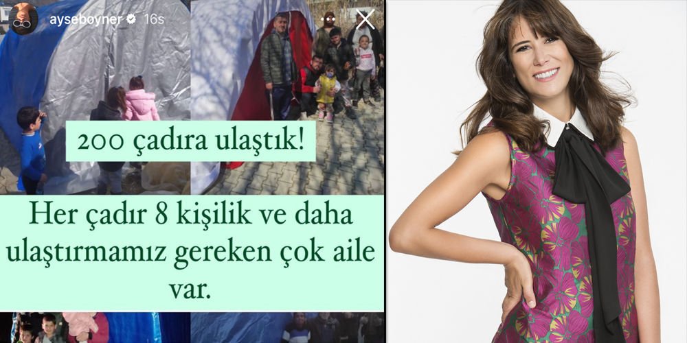 Boyner'den çadır desteği!