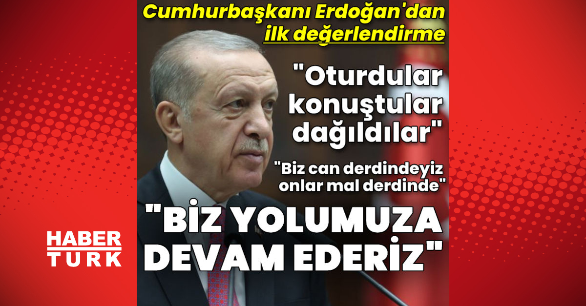 Cumhurbaşkanı Erdoğan’dan Altılı Masa için ilk açıklama