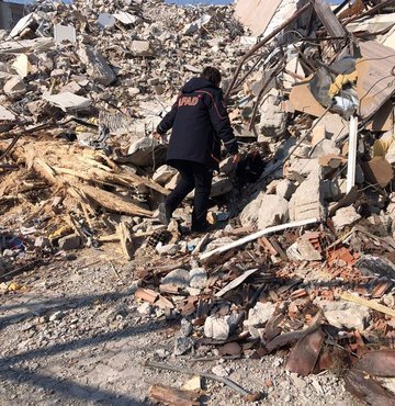 Deprem felaketinde AFAD