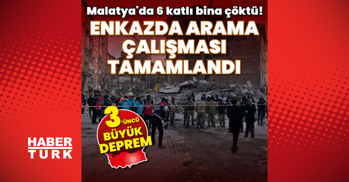 Son dakika haberi Malatya’da 5 katlı bina çöktü