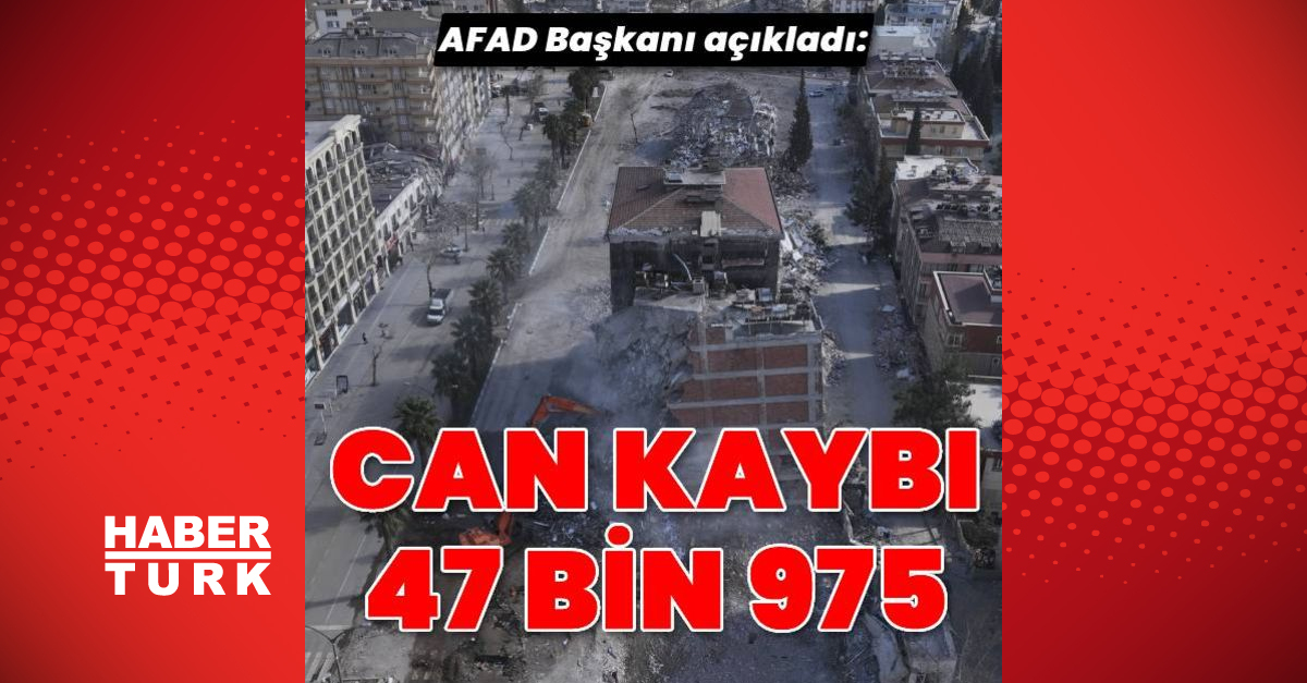 Can kaybı 47 bin 975’e çıktı