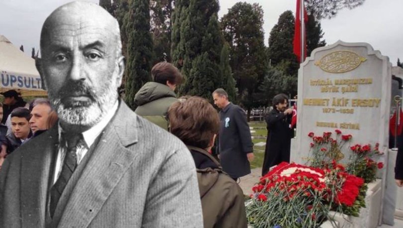 Son dakika: Milli şair Mehmet Akif Ersoy kabri başında anıldı! 12 Mart ...