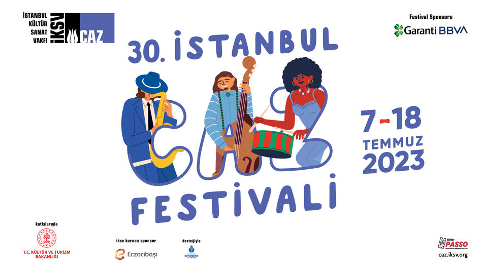 30. İstanbul Caz Festivali&rsquo;nin afiş tasarımı Le Koko Collectif tarafından hazırlandı.