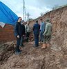 Tunceli´nin Hozat ilçesinde etkili olan yağışla bazı köy yolları ve tarım arazilerini su bastı