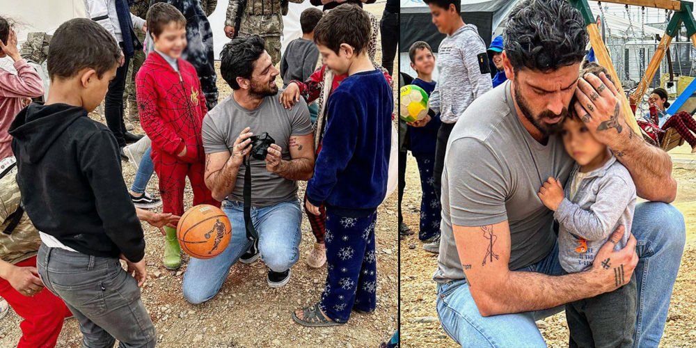 İtalyan oyuncu deprem bölgesinde...