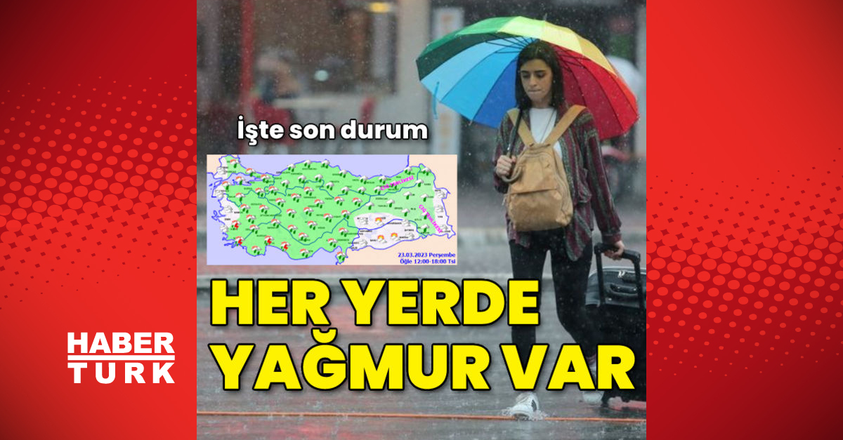 Most of Turkey is rainy!  Here is the latest on the weather