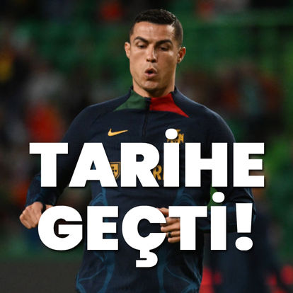 Ronaldo tarihe geçti!