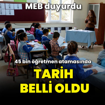 MEB'den 45 bin öğretmen alımına ilişkin açıklama