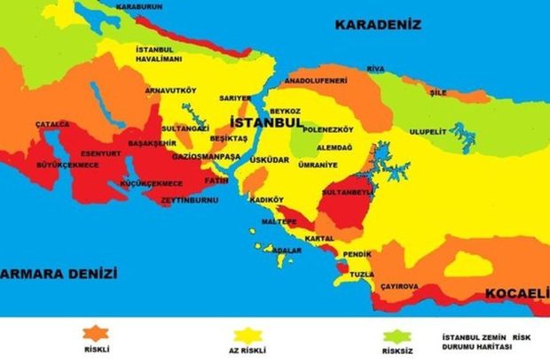 İstanbul deprem risk haritası