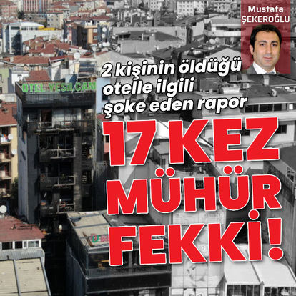 Otel ile ilgili şok ayrıntı! 17 kez mühürlenmiş
