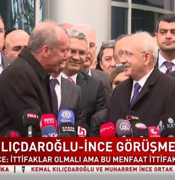 CHP lideri Kılıçdaroğlu, Muharrem İnce ile görüştü