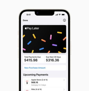 Apple artık borç para verebiliyor, ayrıca faiz bulunmuyor ancak ödeme zamanını geçirmemek şartıyla. Apple Pay Later (Sonra Öde) sistemini devreye soka şirket, ürünlerin satın alınmasını çok daha kolaylaştıracak gibi gözüküyor.