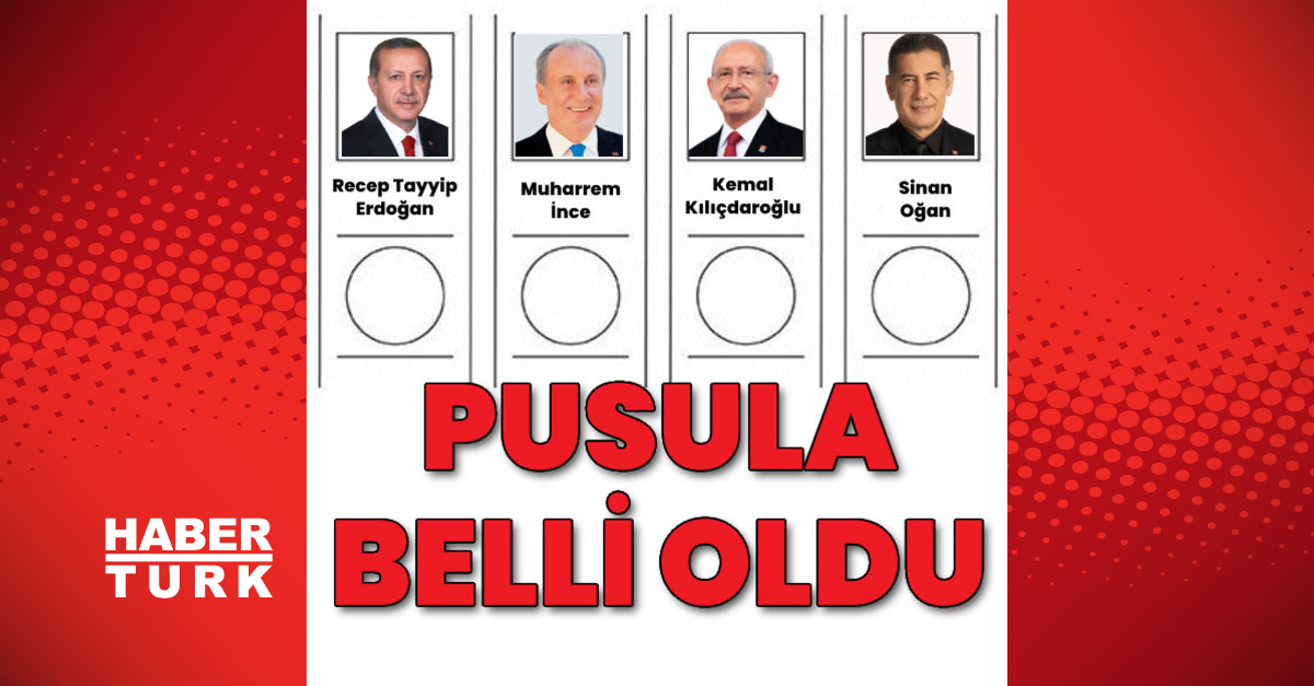 Cumhurbaşkanı adaylarının oy pusulasındaki yerleri belli oldu