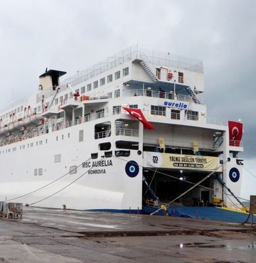 Felaketin ardından İskenderun Limanı