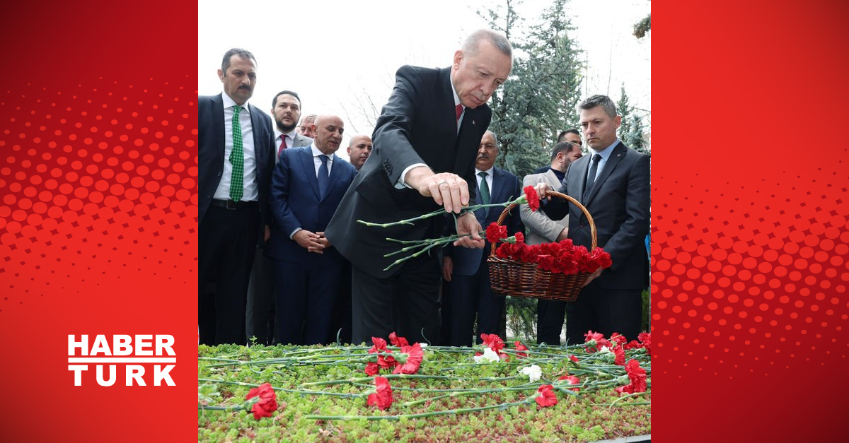 Cumhurbaşkanı Erdoğan’dan, Alparslan Türkeş’in kabrine ziyaret