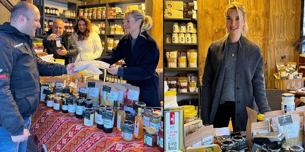 Kadın afedzedelere destek oldu!