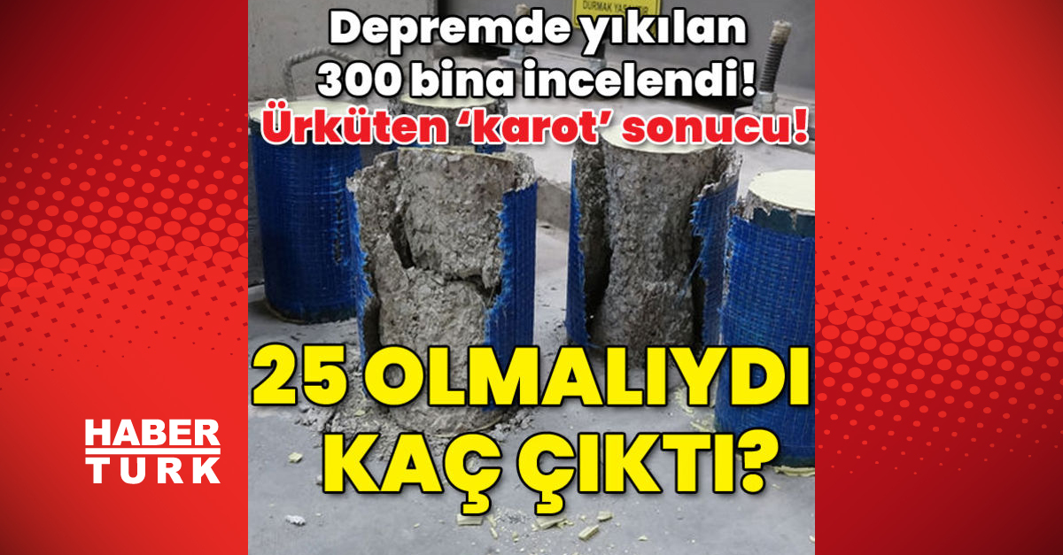 Kahramanmaraş depremindde yıkılan 300 bina incelendi! Ürküten ‘karot’ sonucu! 25 olmalıydı… Kaç çıktı?