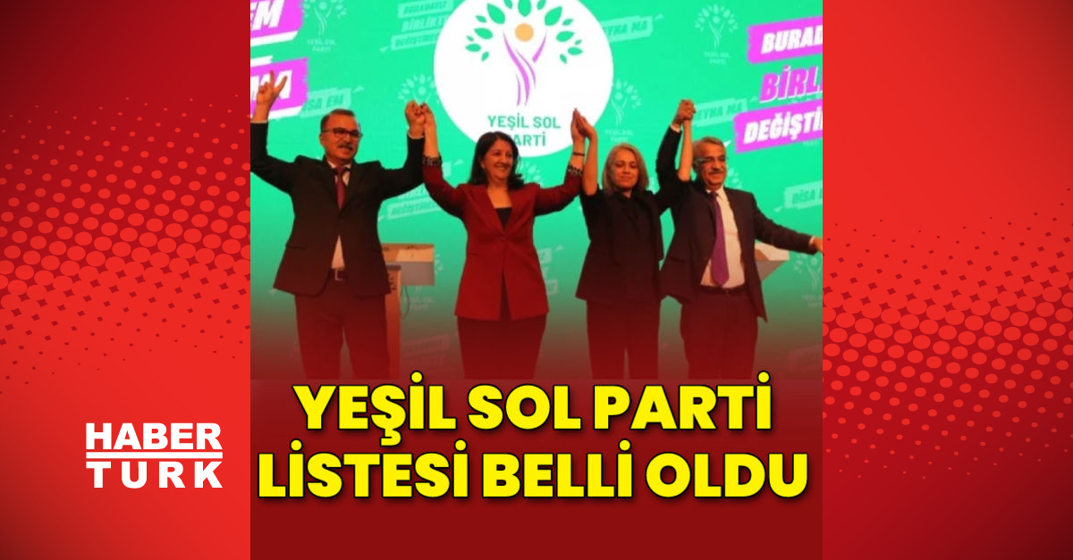 Yeşil Sol Parti aday listesi: Yeşil Sol Parti adayları YSK’ya sunuldu