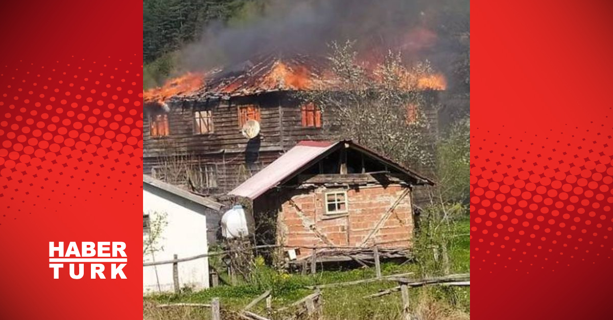 Yaşlı çift, ahşap evde alevlerin arasında kaldı!