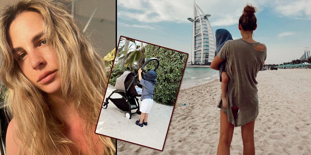 Çocuklarıyla deniz sezonunu açtı!