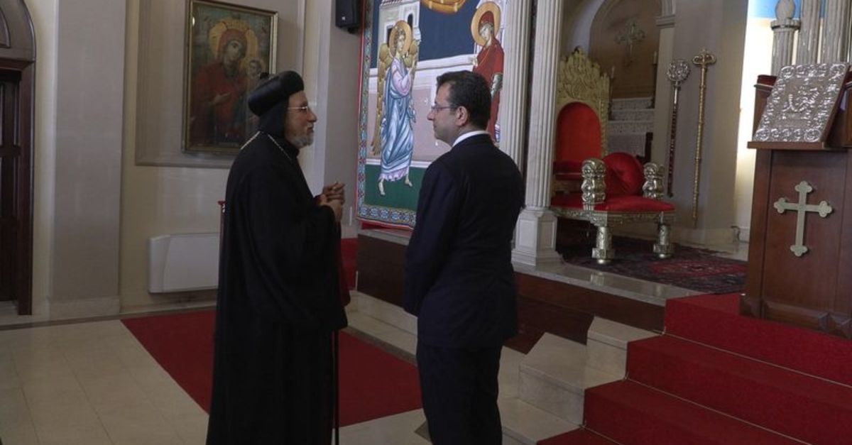 İmamoğlu visited the Syriac Church