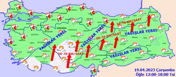 Meteoroloji'den sağanak yağış uyarısı!