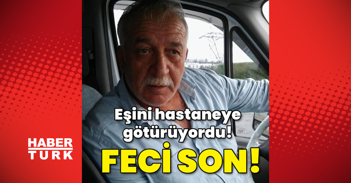 Ordu’da rahatsızlanan eşini hastaneye götürürken kaza yaptı