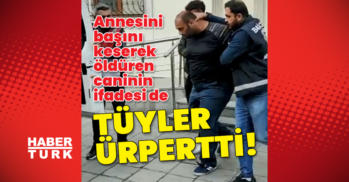 Annesini başını keserek öldüren caninin ifadesi de tüyler ürpertti!
