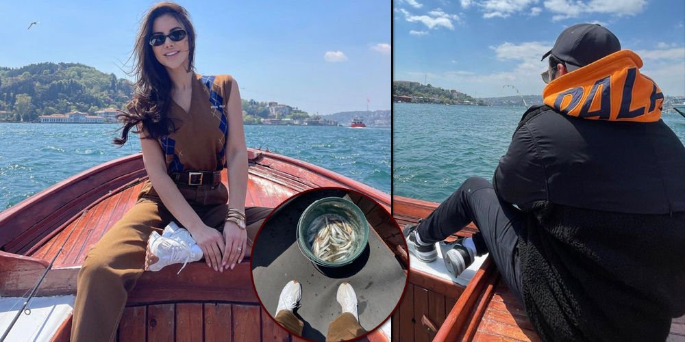 Boğaz'da balık tuttular