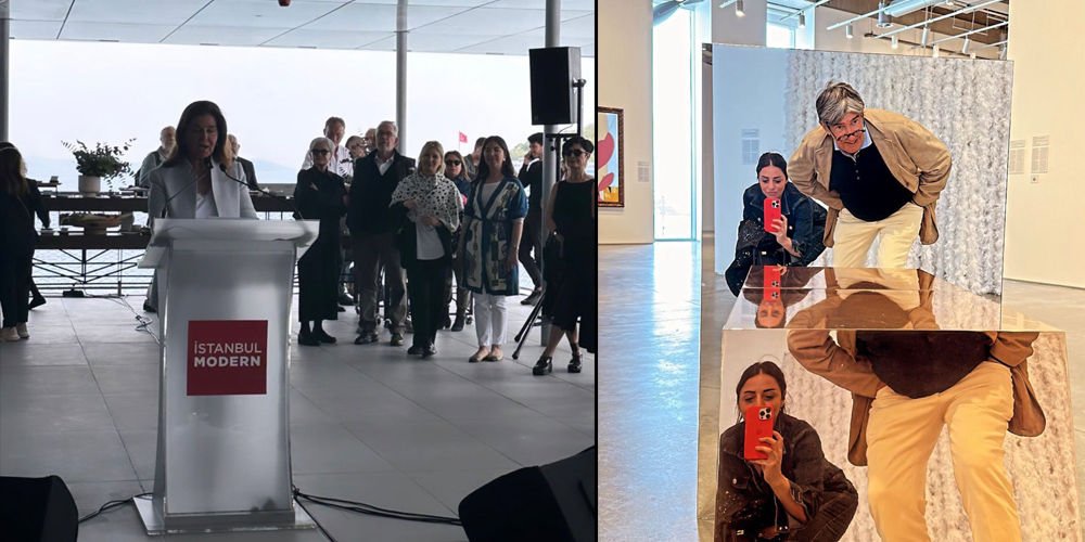 Sanatseverler açılışta...