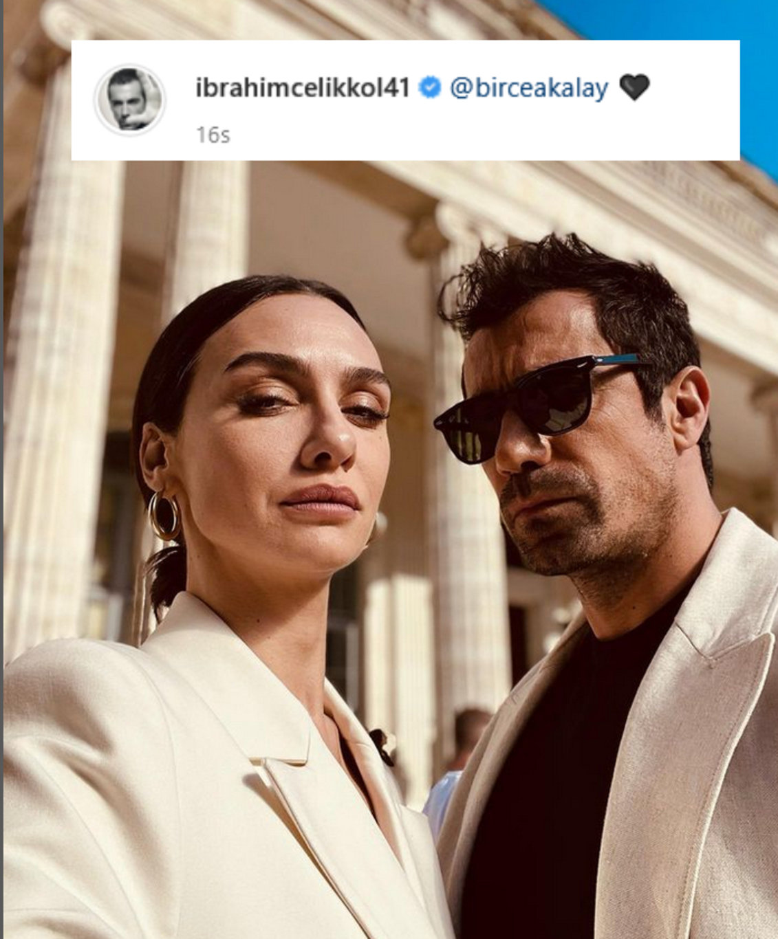 İbrahim Çelikkol ile Birce Akalay arasında neler oluyor? Kalpli fotoğraf - Magazin haberleri