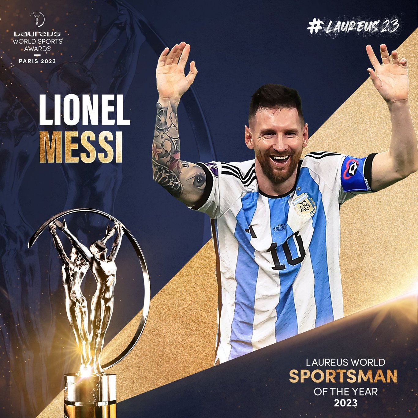 Laureus Dünya Spor Ödülleri sahiplerini buldu! En iyi erkek sporcu Lionel Messi seçildi
