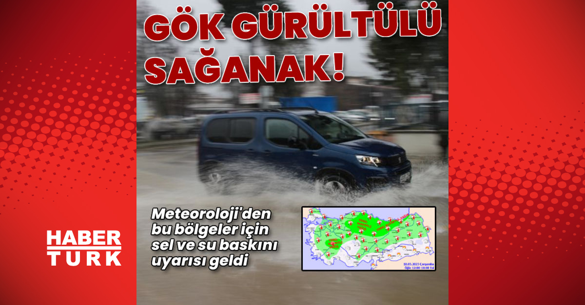 Meteoroloji’den gök gürültülü sağanak yağmur uyarısı! Bu iller dikkat
