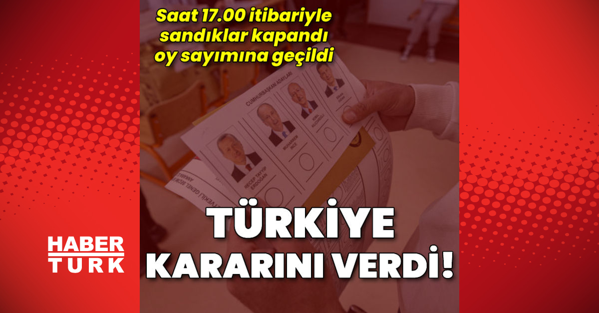 Son dakika: Türkiye sandık başında!
