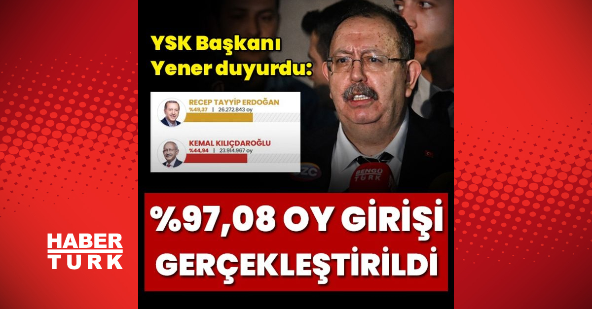 YSK Başkanı Yener:  Veri girişlerimiz partilerle paylaşılıyor