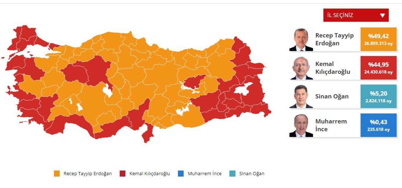 2018 ve 2023 seçimlerine göre haritadaki fark! İşte partilerin oy değişimi