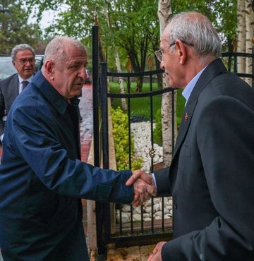 Millet İttifakı Cumhurbaşkanı Adayı Kemal Kılıçdaroğlu, Zafer Partisi Genel Başkanı Ümit Özdağ