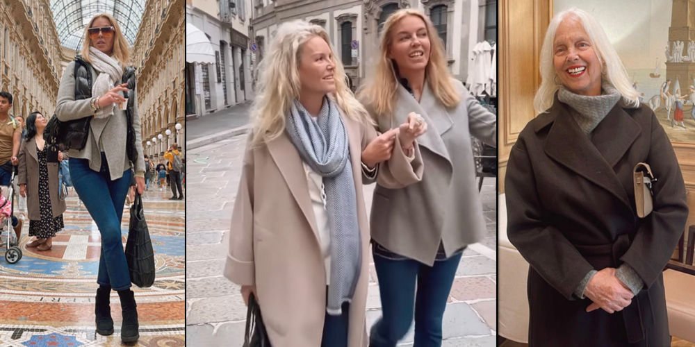 Ailece Milano'yu gezdiler