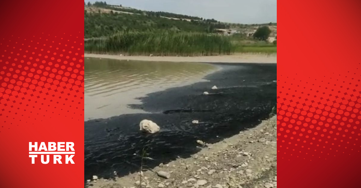 Bursa’da, Boğazköy Barajı’nın yüzeyi siyaha büründü