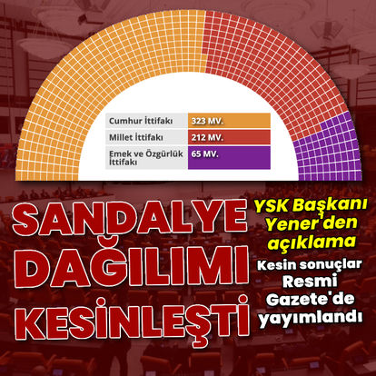 SON DAKİKA: YSK Başkanı Yener'den kesin seçim sonuçları açıklaması! İşte partilerin milletvekili sayıları! Hangi parti toplam kaç milletvekili çıkardı?