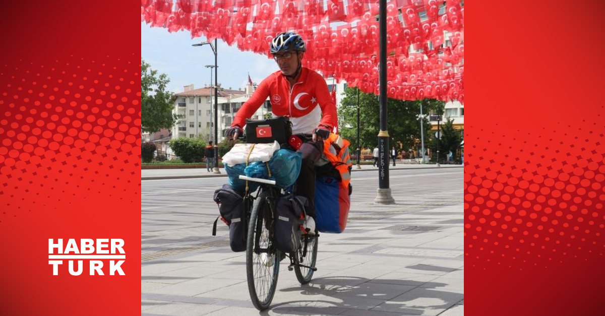 Şehitler için yine yola çıktı, bin 200 km pedal çevirecek