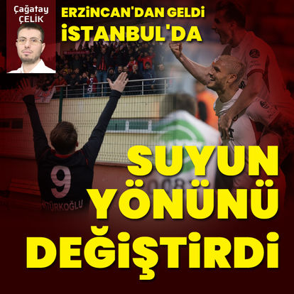 Erzincan'dan geldi, suyun yönünü değiştirdi