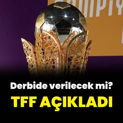 TFF'den şampiyonluk kupası açıklaması!