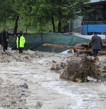 Eskişehir’in Seyitgazi ilçesinde meydana gelen sel felaketinde Çatören Mahallesi