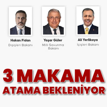 3 makam boşaldı! Gözler artık burada...