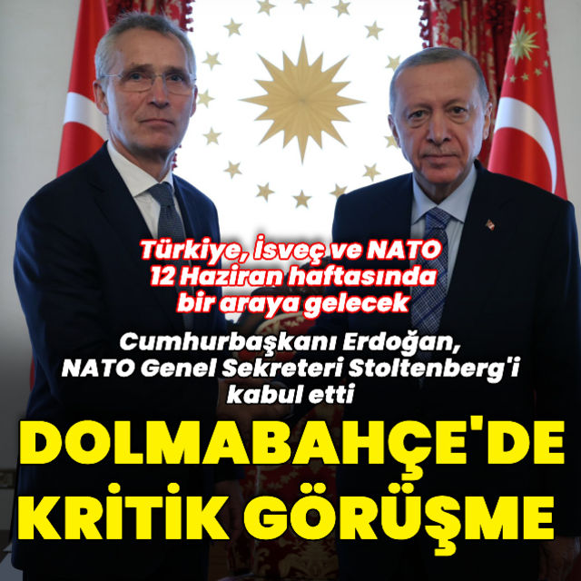 Cumhurbaşkanı Erdoğanın Stoltenberg ile görüştü