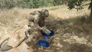 "Irak'ın kuzeyinde PKK'ya ait mühimmat ele geçirildi"