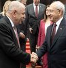 CHP lideri Kemal Kılıçdaroğlu ile Zafer Partisi lideri Ümit Özdağ, CHP Genel Merkezi