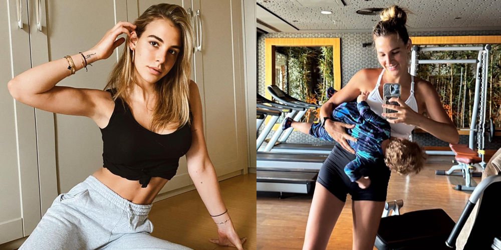 Anne-oğul spor yaptı